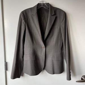 Theory Gray Wool Suit Jacket